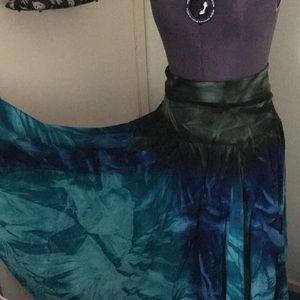 Ocean colored long skirt